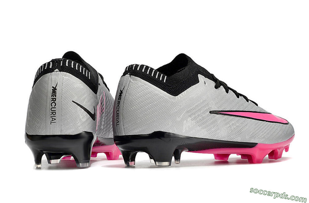 Nike Mercurial Vapor 15 Elite FG Low-Tops Football Boots - Silver/Black/Pink 6