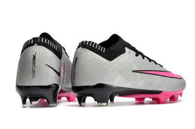 Nike Mercurial Vapor 15 Elite FG Low-Tops Football Boots - Silver/Black/Pink