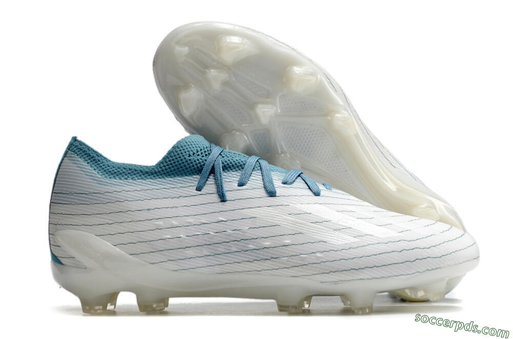 Adidas X Speedportal.1 2022 World Cup FG Low-Tops Football Boots - White/Blue 1