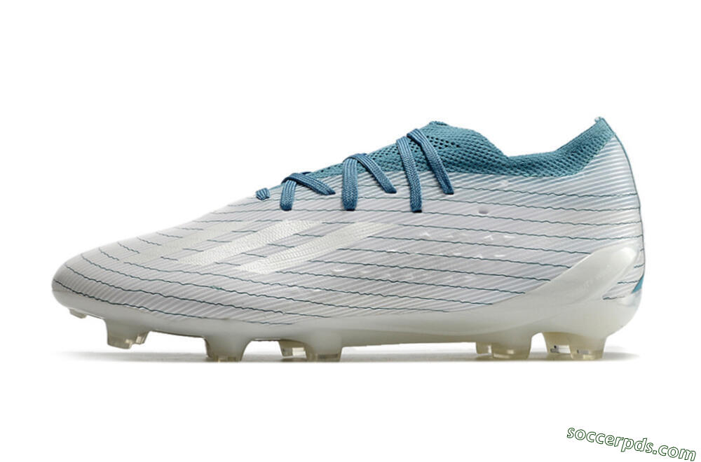 Adidas X Speedportal.1 2022 World Cup FG Low-Tops Football Boots - White/Blue 2