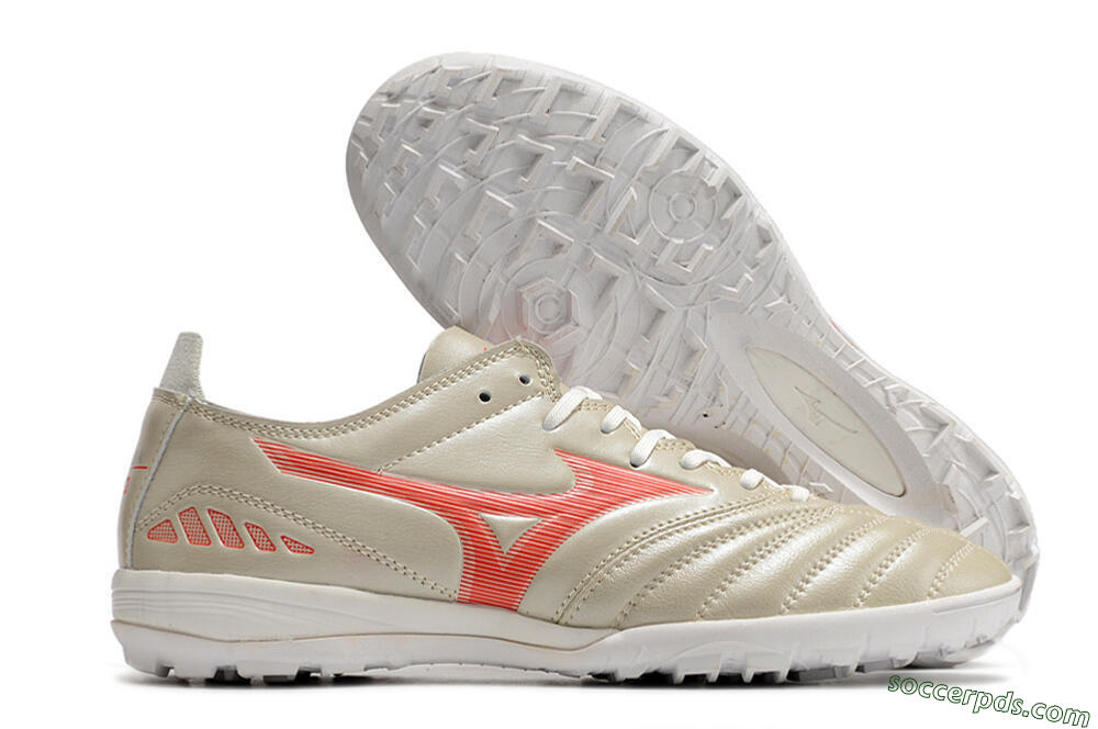 Mizuno Morelia Neo 3 Pro TF Low-Tops Football Shoes - White/Red 1