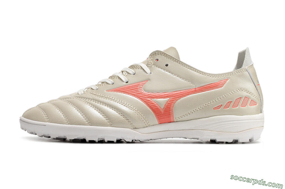 Mizuno Morelia Neo 3 Pro TF Low-Tops Football Shoes - White/Red 2