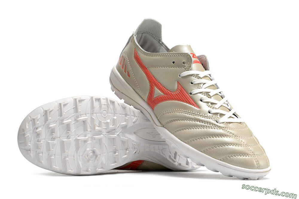 Mizuno Morelia Neo 3 Pro TF Low-Tops Football Shoes - White/Red 4