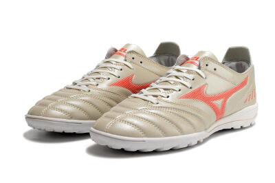 Mizuno Morelia Neo 3 Pro TF Low-Tops Football Shoes - White/Red