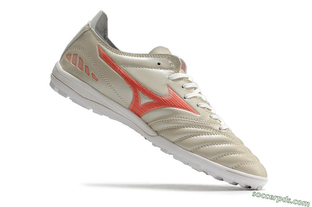 Mizuno Morelia Neo 3 Pro TF Low-Tops Football Shoes - White/Red 7