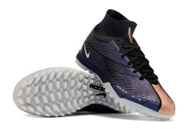 Nike Air Zoom Mercurial Superfly 9 Elite TF High-Tops Football Shoes - Purple/Black