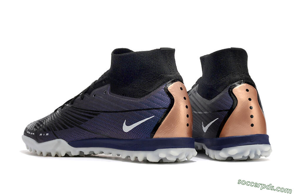 Nike Air Zoom Mercurial Superfly 9 Elite TF High-Tops Football Shoes - Purple/Black 5