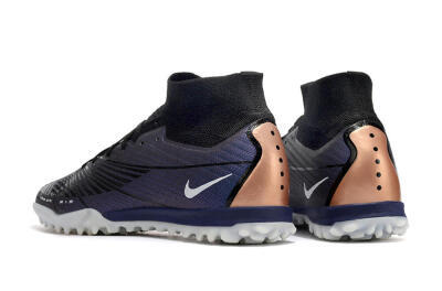 Nike Air Zoom Mercurial Superfly 9 Elite TF High-Tops Football Shoes - Purple/Black