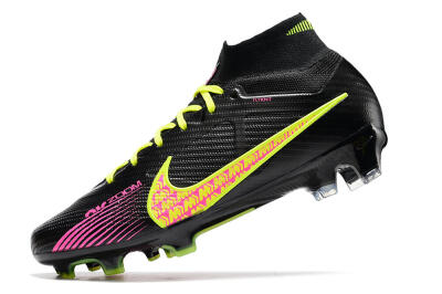 Nike Air Zoom Mercurial Superfly 9 Elite FG High-Tops Football Boots - Black/Yellow/Pink