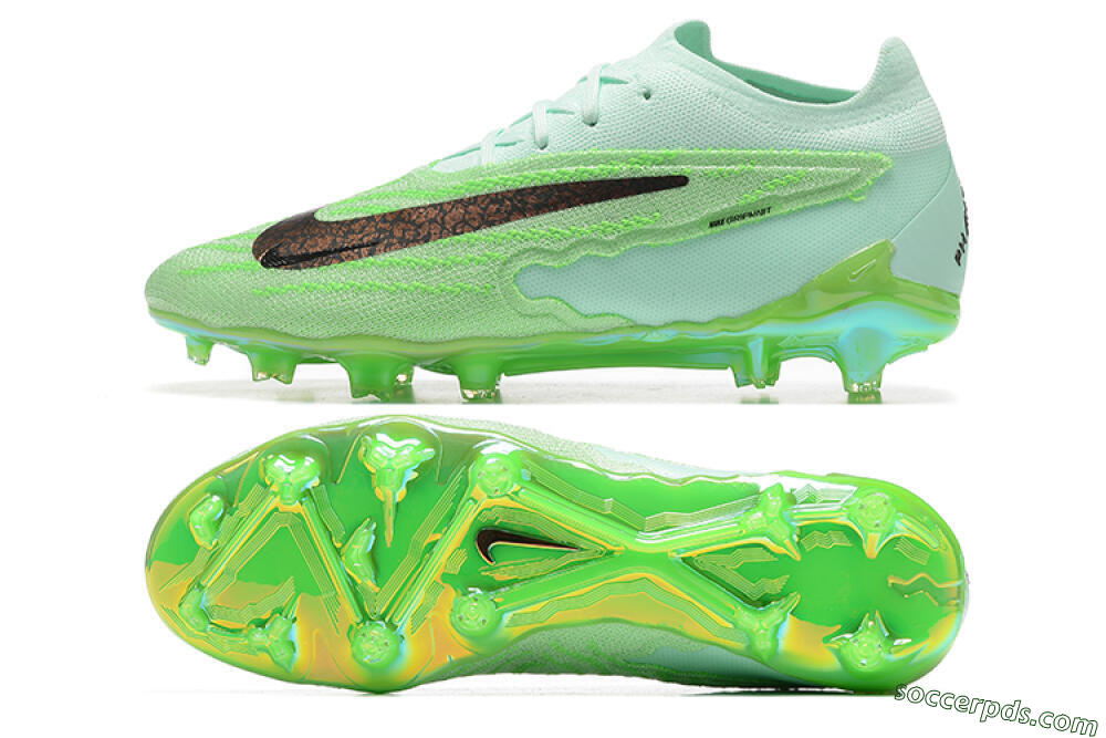 Nike Phantom GX Elite FG Low-Tops Football Boots - Green/Black 0
