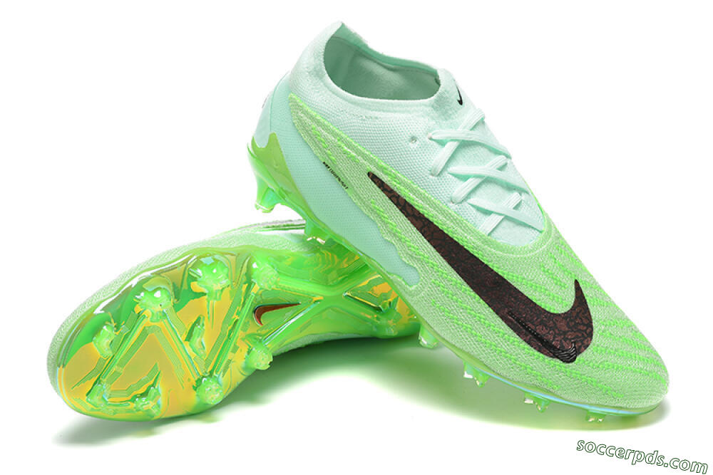 Nike Phantom GX Elite FG Low-Tops Football Boots - Green/Black 4