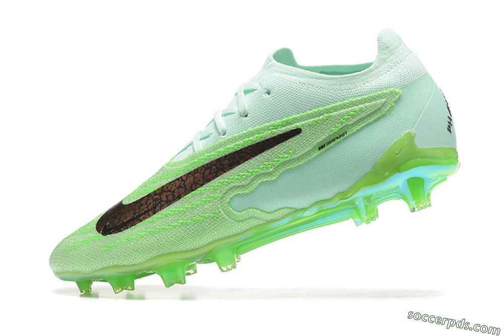 Nike Phantom GX Elite FG Low-Tops Football Boots - Green/Black 7