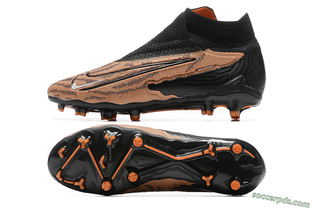Nike Phantom GX Elite DF AG High-Tops Football Boots - Brown/Black 0