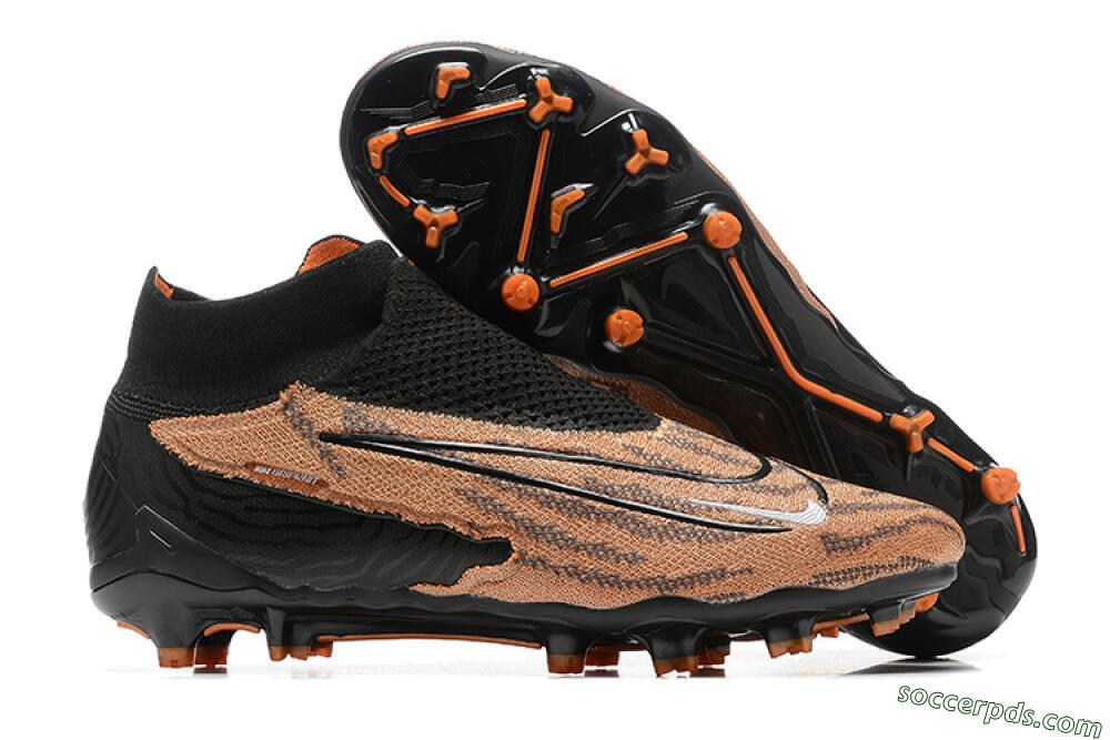 Nike Phantom GX Elite DF AG High-Tops Football Boots - Brown/Black 1
