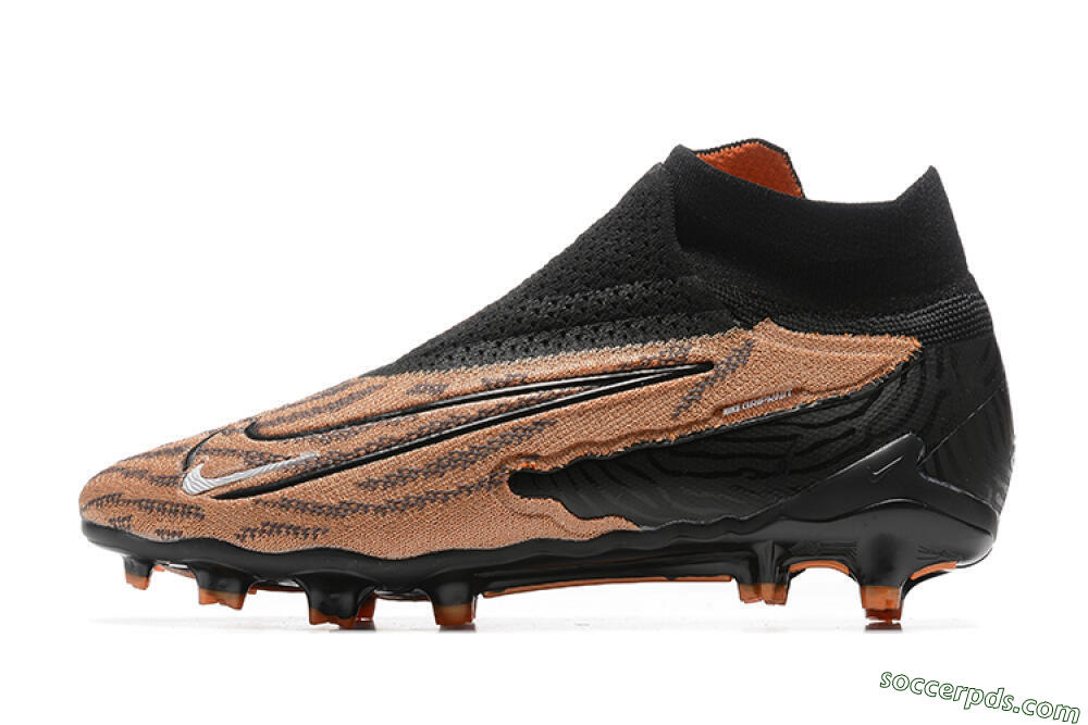 Nike Phantom GX Elite DF AG High-Tops Football Boots - Brown/Black 2