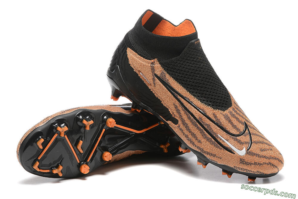 Nike Phantom GX Elite DF AG High-Tops Football Boots - Brown/Black 4