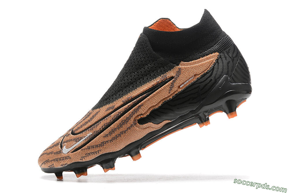 Nike Phantom GX Elite DF AG High-Tops Football Boots - Brown/Black 7