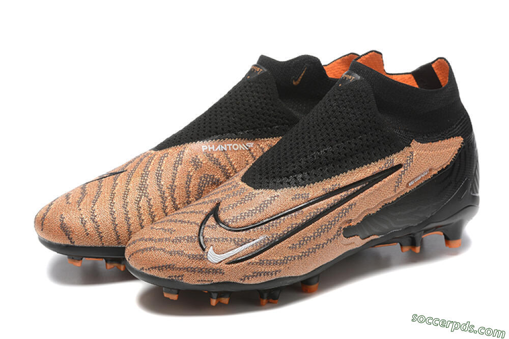 Nike Phantom GX Elite DF AG High-Tops Football Boots - Brown/Black 9