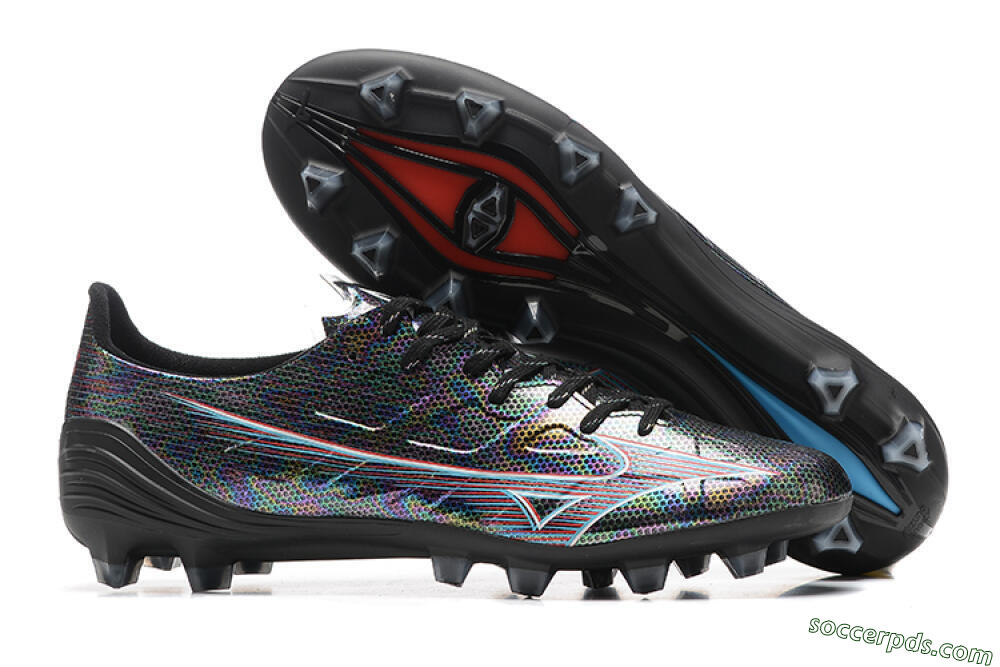 Mizuno Alpha Made In Japan FG Low-Tops Football Boots - Black/Red 1