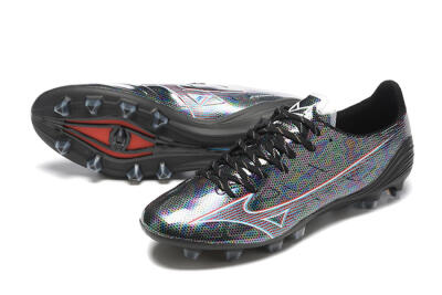 Mizuno Alpha Made In Japan FG Low-Tops Football Boots - Black/Red