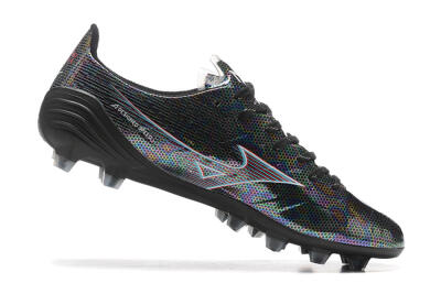 Mizuno Alpha Made In Japan FG Low-Tops Football Boots - Black/Red