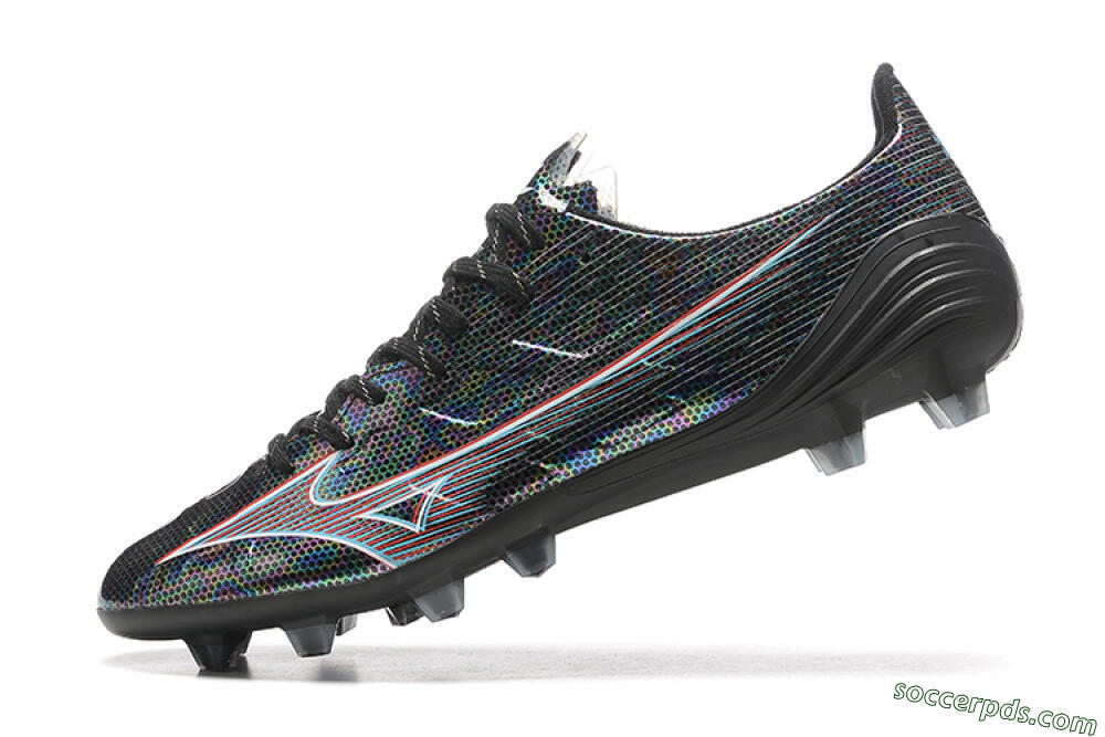 Mizuno Alpha Made In Japan FG Low-Tops Football Boots - Black/Red 7