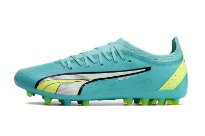 Puma Ultra Ultimate MG Low-Tops Football Boots - Blue/Yellow/Silver