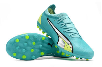 Puma Ultra Ultimate MG Low-Tops Football Boots - Blue/Yellow/Silver