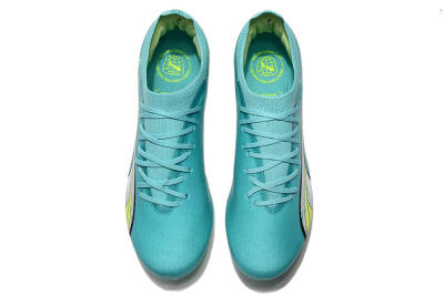 Puma Ultra Ultimate MG Low-Tops Football Boots - Blue/Yellow/Silver
