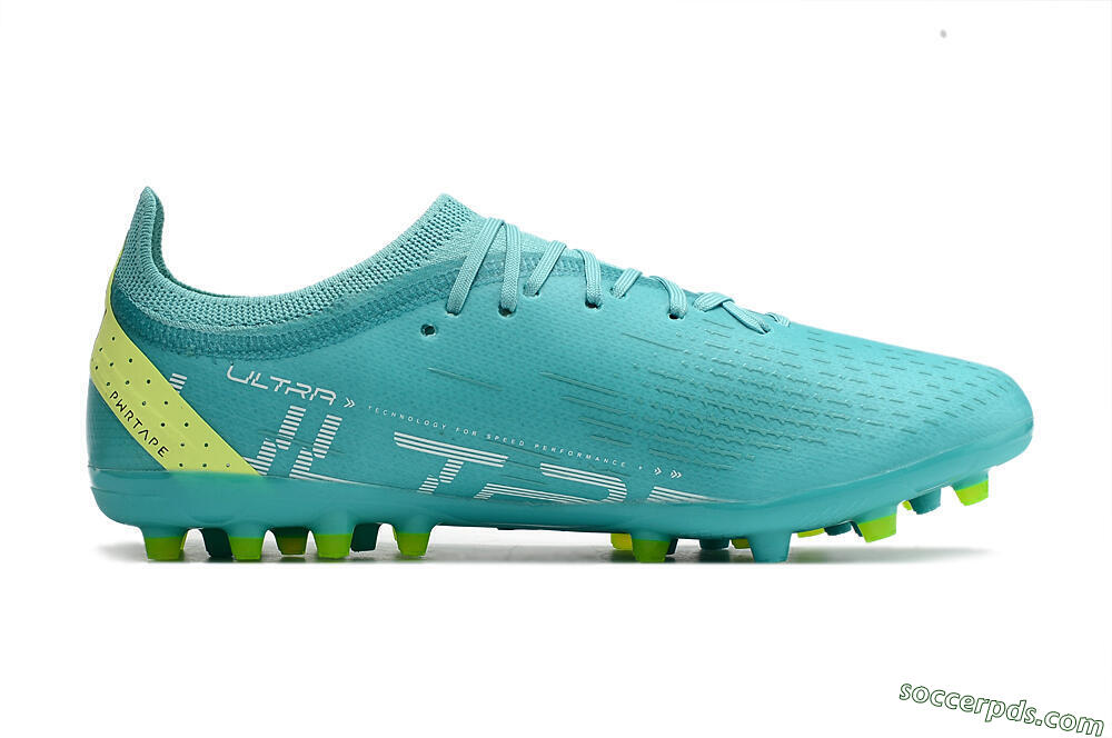 Puma Ultra Ultimate MG Low-Tops Football Boots - Blue/Yellow/Silver 7