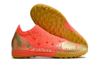 Puma Future Z 1.3 Instinct TF Low-Tops Football Shoes - Red/Gold
