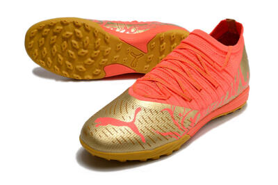 Puma Future Z 1.3 Instinct TF Low-Tops Football Shoes - Red/Gold