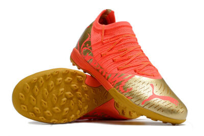 Puma Future Z 1.3 Instinct TF Low-Tops Football Shoes - Red/Gold