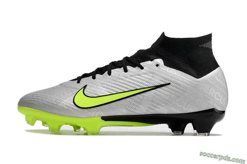 Nike Air Zoom Mercurial Superfly 9 Elite FG High-Tops Football Boots - Grey/Yellow/Black 2