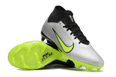 Nike Air Zoom Mercurial Superfly 9 Elite FG High-Tops Football Boots - Grey/Yellow/Black