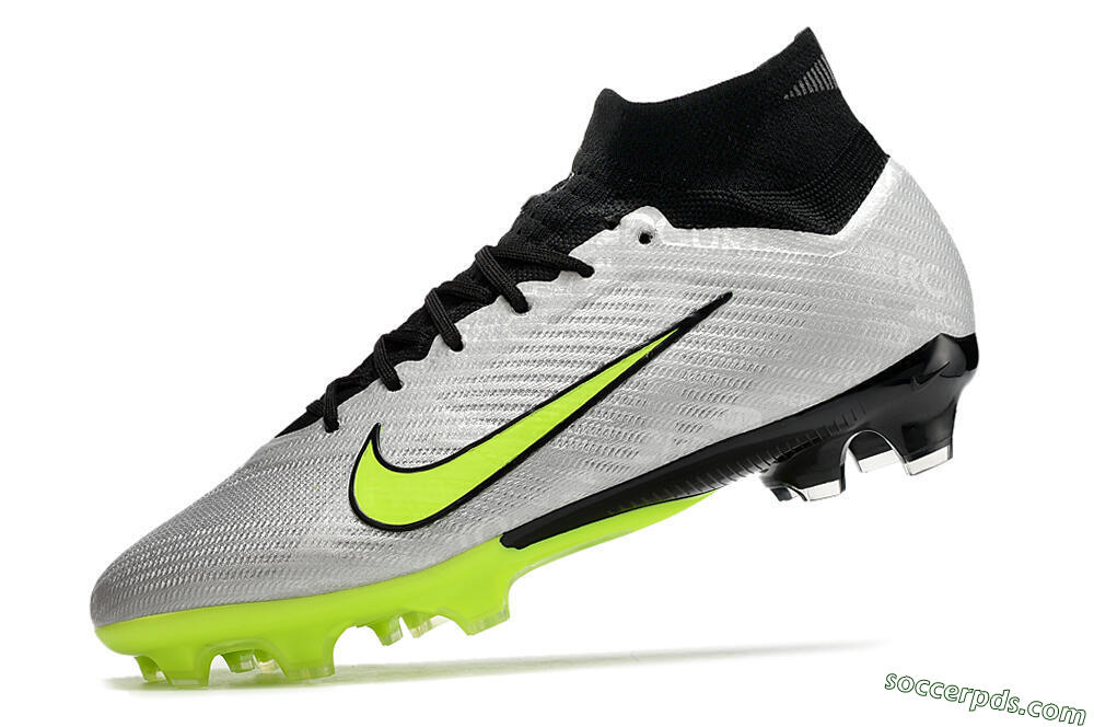 Nike Air Zoom Mercurial Superfly 9 Elite FG High-Tops Football Boots - Grey/Yellow/Black 5
