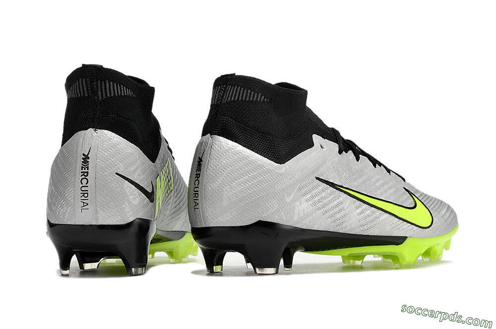 Nike Air Zoom Mercurial Superfly 9 Elite FG High-Tops Football Boots - Grey/Yellow/Black 6