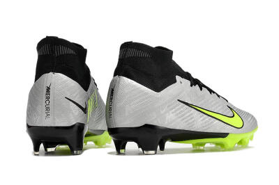 Nike Air Zoom Mercurial Superfly 9 Elite FG High-Tops Football Boots - Grey/Yellow/Black