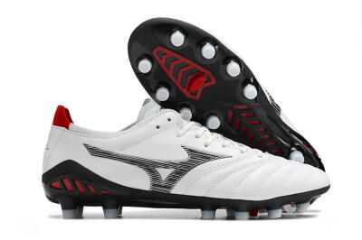 Mizuno Morelia Neo 3 Made in Japan FG Low-Tops Football Boots - White/Black/Red