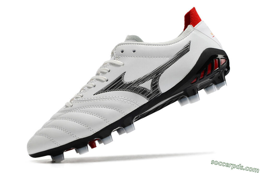 Mizuno Morelia Neo 3 Made in Japan FG Low-Tops Football Boots - White/Black/Red 7