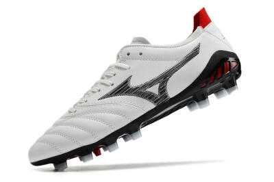 Mizuno Morelia Neo 3 Made in Japan FG Low-Tops Football Boots - White/Black/Red