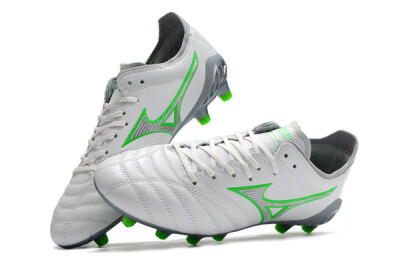 Mizuno Morelia Neo 3 Made in Japan FG Low-Tops Football Boots - White/Green