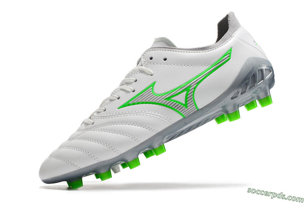 Mizuno Morelia Neo 3 Made in Japan FG Low-Tops Football Boots - White/Green 7