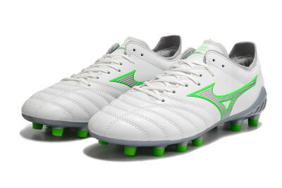 Mizuno Morelia Neo 3 Made in Japan FG Low-Tops Football Boots - White/Green