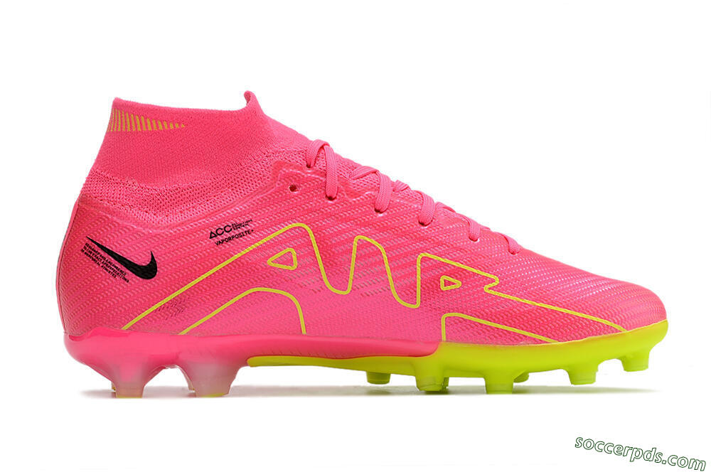 Nike Zoom Superfly 9 Elite SE AG High-Tops Football Boots - Pink/Green 6