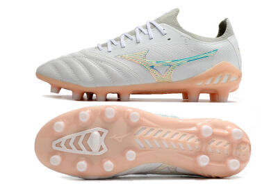Mizuno Morelia Neo 3 FG Low-Tops Football Boots - White/Blue/Pink