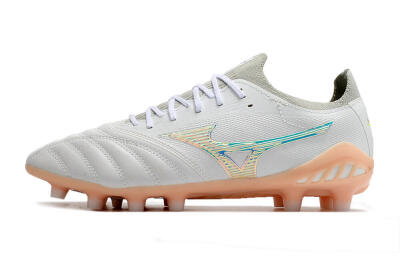 Mizuno Morelia Neo 3 FG Low-Tops Football Boots - White/Blue/Pink