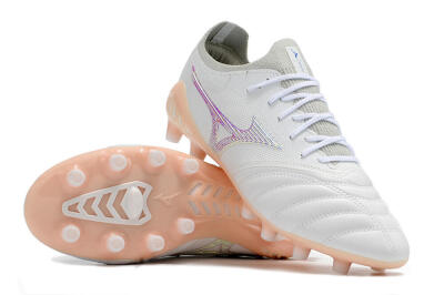 Mizuno Morelia Neo 3 FG Low-Tops Football Boots - White/Blue/Pink