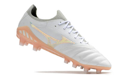 Mizuno Morelia Neo 3 FG Low-Tops Football Boots - White/Blue/Pink