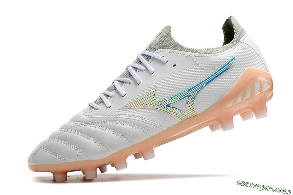 Mizuno Morelia Neo 3 FG Low-Tops Football Boots - White/Blue/Pink 5